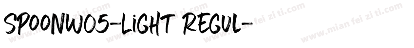 SpoonW05-Light Regul字体转换